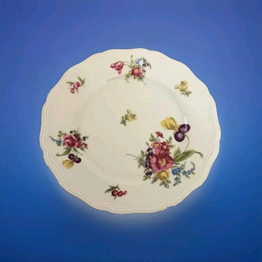 Johann Haviland Floral Chippendale Dresden Gold DINNER PLATES 10 Available
